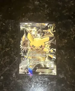 Pokemon Pikachu EX XY124 Full Art Holo Black Star Promo Card 2016 - Image 1