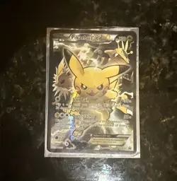 Pokemon Pikachu EX XY124 Full Art Holo Black Star Promo Card 2016 - Image 2
