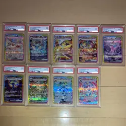 PSA 10or9 SEQUENTIAL Terastal Festival Eevee Evolution SAR Pokemon Card Japanese - Image 1