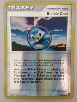REVERSE HOLO Bubble Coat 129/146 LP / VLP - Legends Awakened Pokemon Card - Image 1