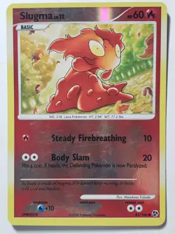 REVERSE HOLO Slugma 83/106 LP - Great Encounters Pokemon Card - Masakazu Fukuda - Image 1