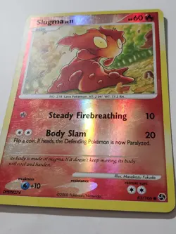 REVERSE HOLO Slugma 83/106 LP - Great Encounters Pokemon Card - Masakazu Fukuda - Image 2