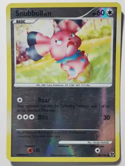 REVERSE HOLO Snubbull 84/106 PL Great Encounters Pokemon Card Atsuko Nishida Art - Image 1