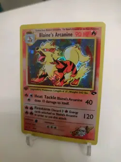 **Custom-Made**High Quality,holo,1st Ed Blaine's Arcanine"Display Card" - Image 2