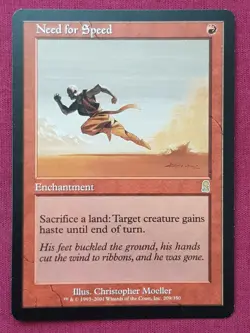 Magic The Gathering ODYSSEY NEED FOR SPEED red card MTG - Image 1