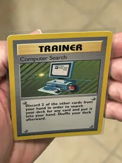 1999 Pokemon TCG Computer Search Base Set 71/102 Regular Unlimited Rare Card LP - Image 4