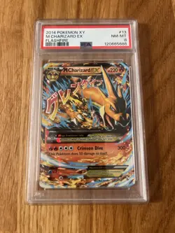 Mega Charizard EX XY Flashfire 13/106 PSA 8 Ultra Rare Holo Pokemon Card - Image 1