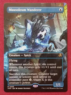 Magic The Gathering INNISTRAD REMASTERED MAUSOLEUM WANDERER blue card MTG - Image 1