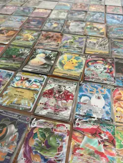 100 Pokemon Card Lot | Ultra Rare VMAX GX V EX + HOLOS | Official TCG Bulk - Image 1