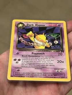 2000 POKEMON TCG Dark Hypno 26/82 Team Rocket WOTC Rare Vintage Card LP - Image 3