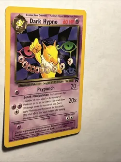 2000 POKEMON TCG Dark Hypno 26/82 Team Rocket WOTC Rare Vintage Card LP - Image 4