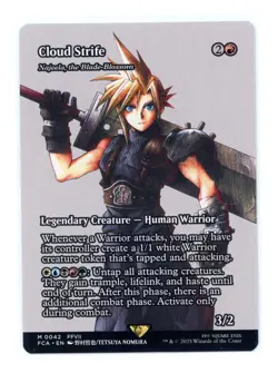 Cloud Strife (Najeela, the Blade-Blossom) Showcase 0042 M MTG Final Fantasy Eng - Image 1