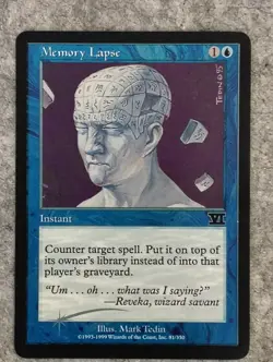 Memory Lapse - FOIL - MTG Judge Promo - Heavily Played - See Description - Image 1