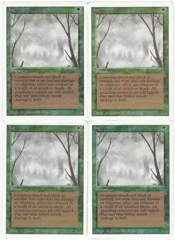 MTG Fog x4 Revised Edition Common NM/LP Playset - Image 1