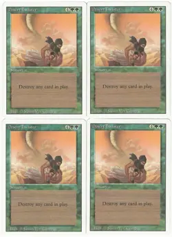 MTG Desert Twister x4 Revised Edition Uncommon NM/LP Playset - Image 1