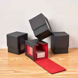 120-Card Magnetic Deck Box PU Leather Storage Case for MTG TCG Multiple Colors - Image 4