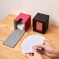 120-Card Magnetic Deck Box PU Leather Storage Case for MTG TCG Multiple Colors - Image 5