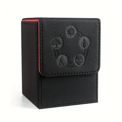 100+ Card Deck Box PU Leather Magnetic Case for TCG MTG Pokemon Yugioh - Image 1