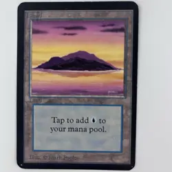 MTG Island (A) Alpha Magic the Gathering TCG Card Shipping Included - Image 1