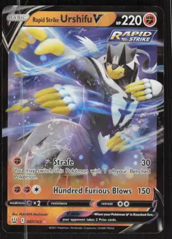 Pokemon TCG SWSH Battle Styles #087/163 Rapid Strike Urshifu V NM - Image 1