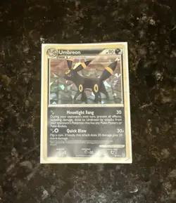 Pokemon TCG Umbreon Cracked Ice Holo Rare HGSS Undaunted 10/90 2010 LP - Image 2