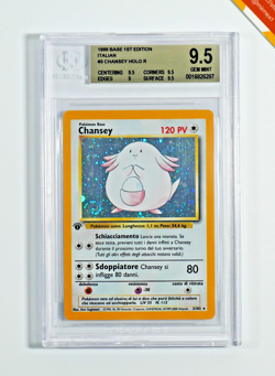 Pokemon BGS 9.5 Chansey #3 1st edition Set Base 1999 Italiano - Image 1