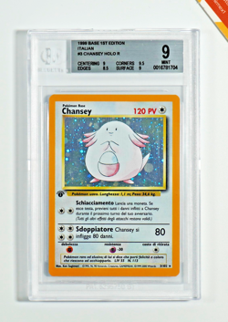 Pokemon BGS 9 Chansey #3 1st edition Set Base 1999 Italiano - Image 1
