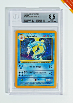 Pokemon BGS 8.5 Gyarados #6 1st edition Set Base 1999 Italiano - Image 1