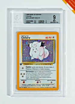 Pokemon BGS 9 Clefairy #5 1st edition Set Base 1999 Italiano - Image 1