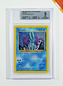 Pokemon BGS 9 Suicune #14 Holo Neo Revelation Unlimited 2001 Italiano - Image 1