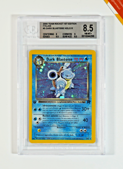 Pokemon BGS 8.5 Dark Blastoise #3 Holo Team Rocket 1st Edition 2000 Italiano - Image 1