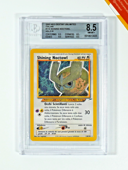 Pokemon BGS 8.5 Shining Noctowl #110 Holo Neo Destiny Unlimited 2002 Italiano - Image 1