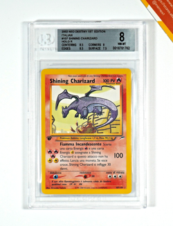 Pokemon BGS 8 Shining Charizard #107 Holo 1st Ed Neo Destiny 2002 Italiano - Image 1
