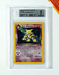 Pokemon BGS 9 Dark Alakazam #1 Holo 1st Ed Team Rocket 2000 Italiano - Image 1