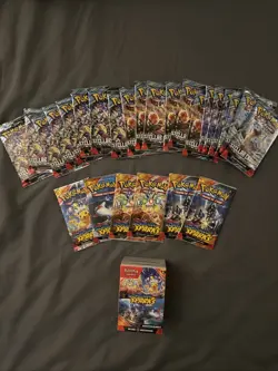 Surging Sparks Booster Bundle Plus 26 Booster Packs Pokemon TCG New Sealed - Image 1