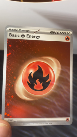 Pokemon Scarlet & Violet 151 Basic Fire Energy 002 Cosmos Holo 4x SWIRLS NM/MT+ - Image 2
