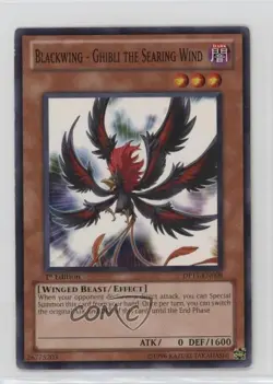 Blackwing - Ghibli the Searing Wind 1st Ed. YuGiOh Crow Duelist Pack 0ot5 - Image 1