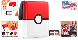 Trading Card Binder 4 Pocket Leather Holder Fits 400 Cards with Sleeves - Image 2