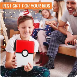 Trading Card Binder 4 Pocket Leather Holder Fits 400 Cards with Sleeves - Image 4