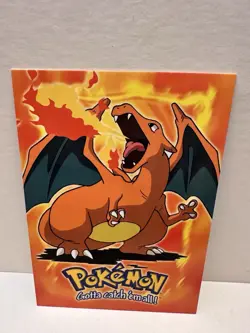CHARIZARD STAGE 3 E6 OF 12 #06 TOPPS POKEMON CARD 1998 Non-Holo - Image 1