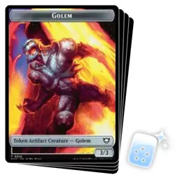 PRESALE GOLEM TOKEN (012) X4 Edge Of Eternities Commander Magic MTG MINT CARD - Image 1