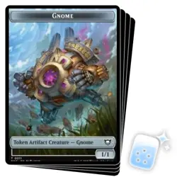 PRESALE GNOME TOKEN (011) X4 Edge Of Eternities Commander Magic MTG MINT CARD - Image 1