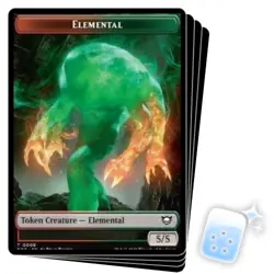 PRESALE ELEMENTAL TOKEN (08) X4 Edge Of Eternities Commander Magic MTG MINT CARD - Image 1