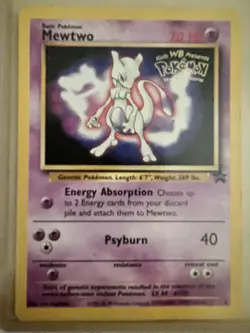 Mewtwo 3 Black Star WB Stamped Movie Promo Pokemon Card 1999 WOTC NM-Mint - Image 2