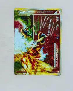Pokemon TCG Ho-Oh Legendary Card HeartGold SoulSilver 112/123 Holo Rare - Bottom - Image 1