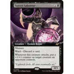 PRESALE SUNSET SABOTEUR (EXTENDED ART) X4 Edge Of Eternities EOE Magic MTG CARD - Image 1