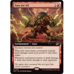 PRESALE PAIN FOR ALL (EXTENDED ART) X4 Edge Of Eternities EOE Magic MTG CARD - Image 1