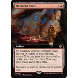 PRESALE MEMORIAL VAULT (EXTENDED ART) X4 Edge Of Eternities EOE Magic MTG CARD - Image 1