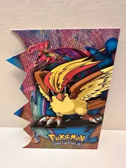 PIDGEOT #18 EV12 OF 12 DIE-CUT EMBOSSED POKEMON CARD TOPPS SERIES 2 2000 - Image 1
