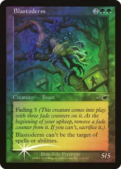 NM Blastoderm Foil Nemesis Mtg Magic the Gathering Unplayed - Image 1